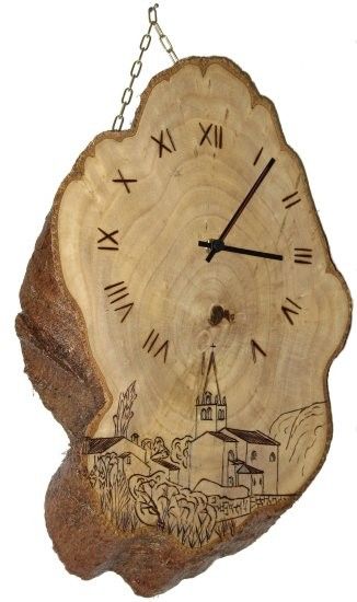 HORLOGE EN BOIS