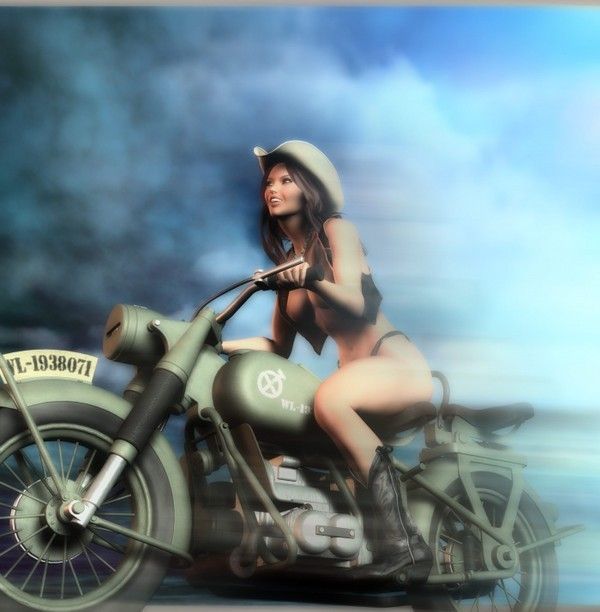 femme moto