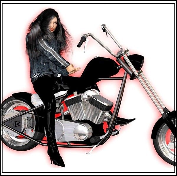 femme moto