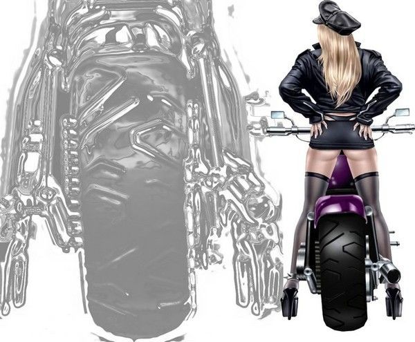 femme moto