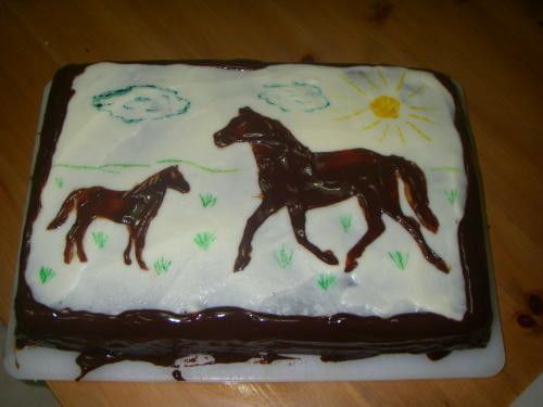 gateau cheval