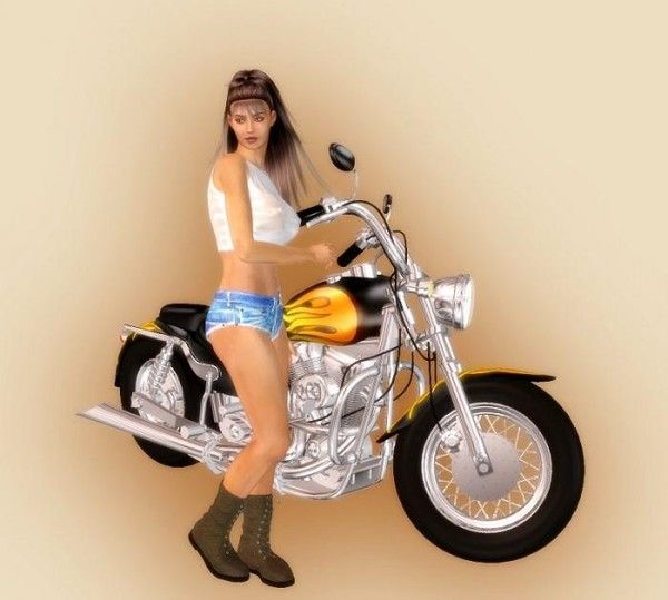 femme moto