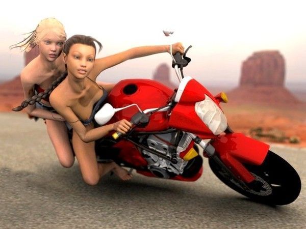 femme moto