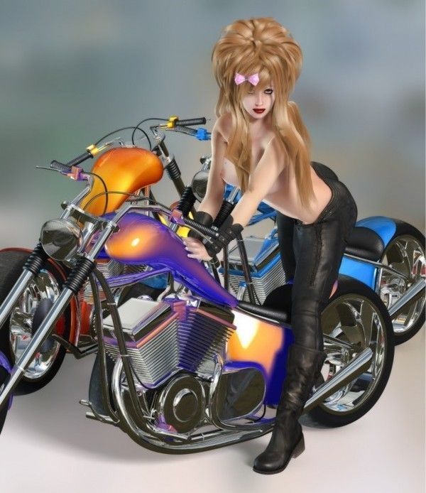 femme moto