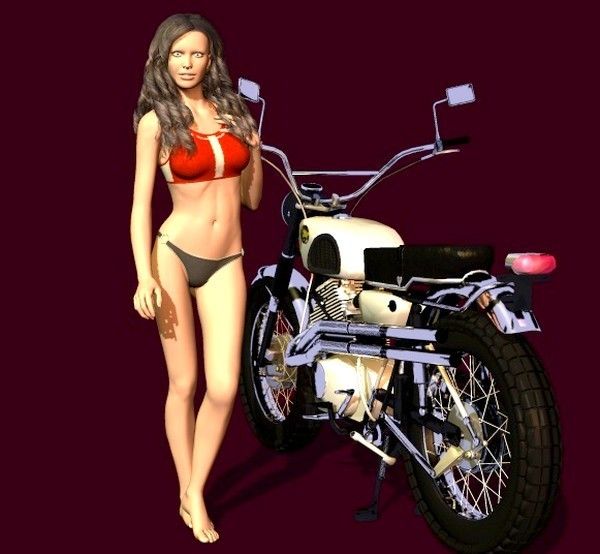 femme moto