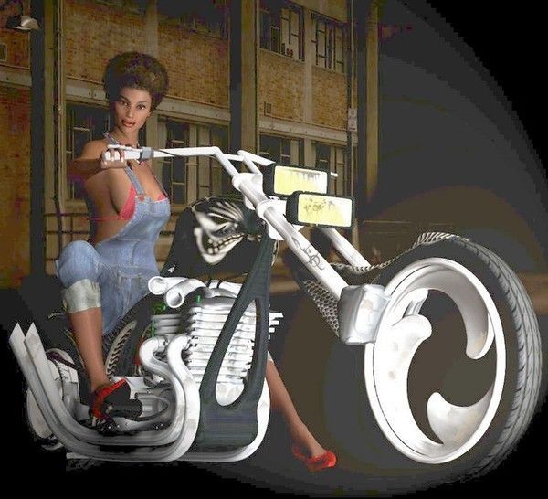 femme moto