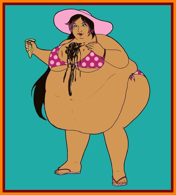 femme grosse femme dessin anmee