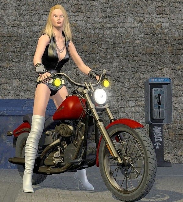 femme moto