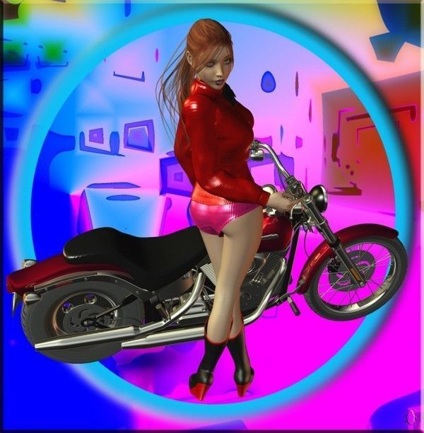 femme moto