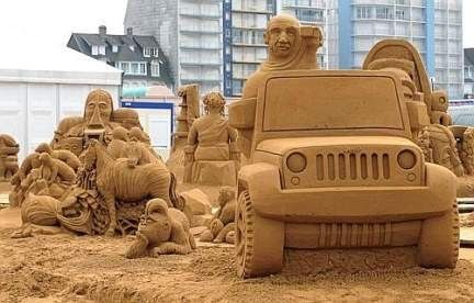 statue de sable