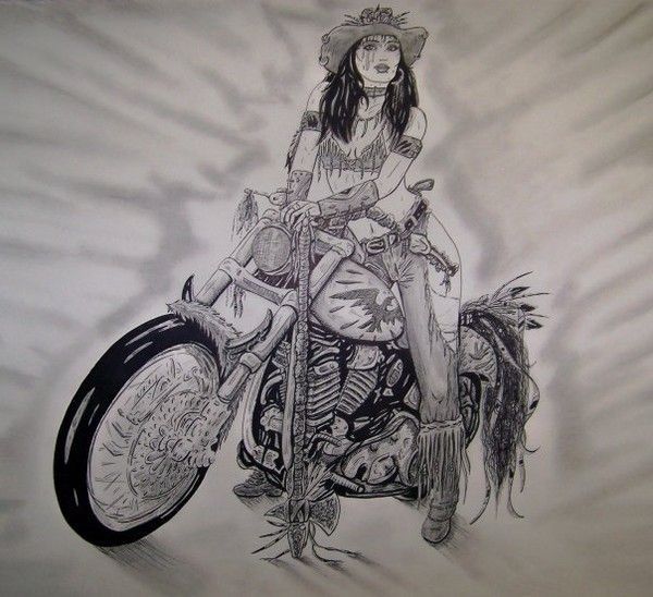 femme moto