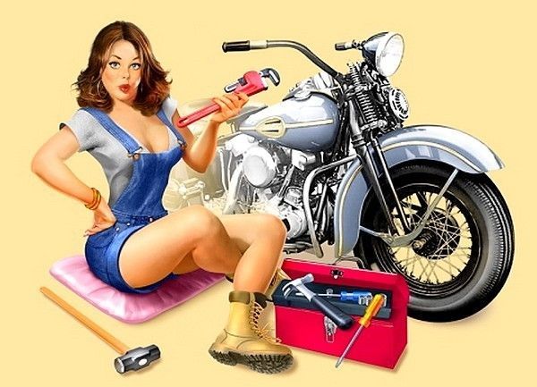 femme moto