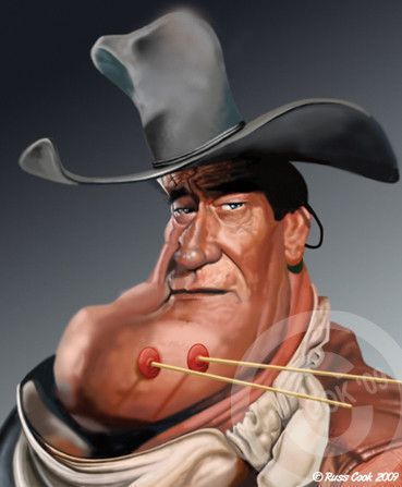 CARICATURE JOHN WAYNE