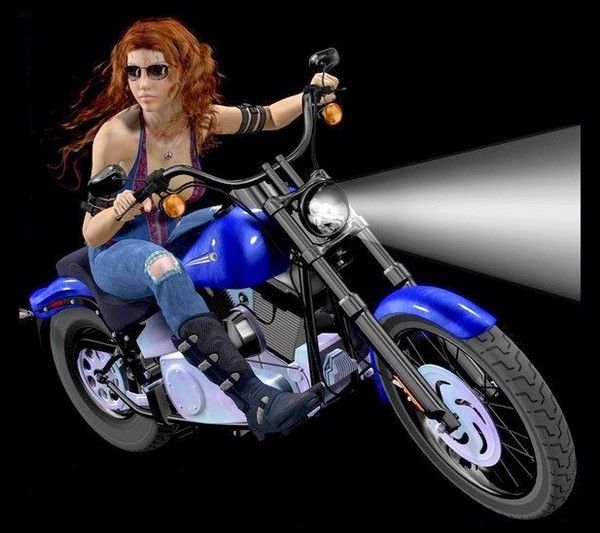 femme moto