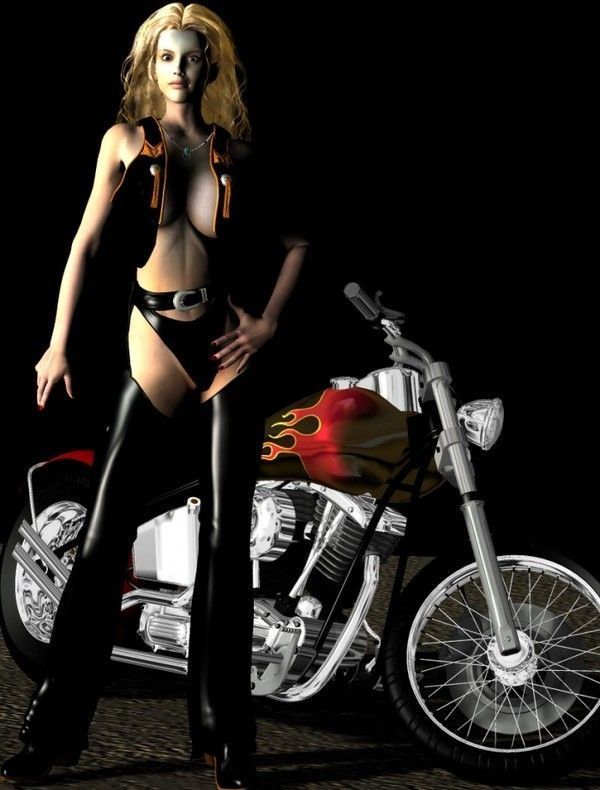 femme moto