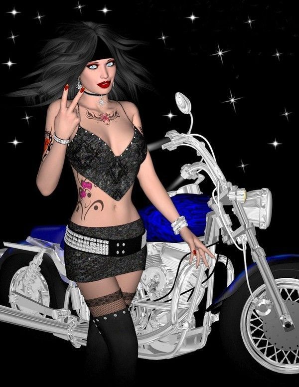 femme moto