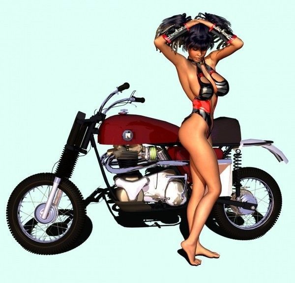 femme moto