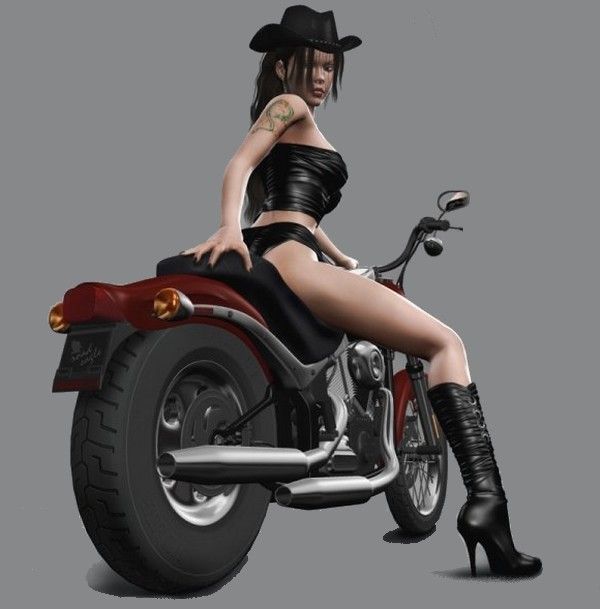 femme moto