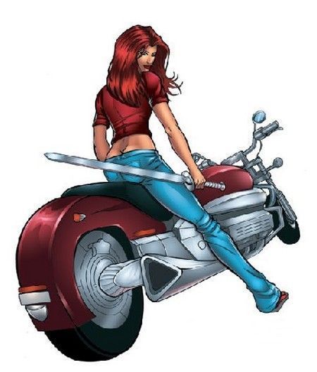 femme moto