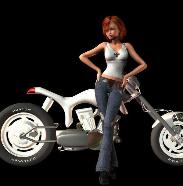 femme moto